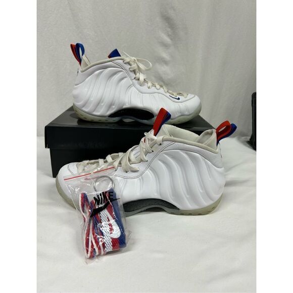 Nike Air Foamposite‎ One Sneakers USA Men's 8 Women’s Size 9 Red White Blue - Picture 1 of 5